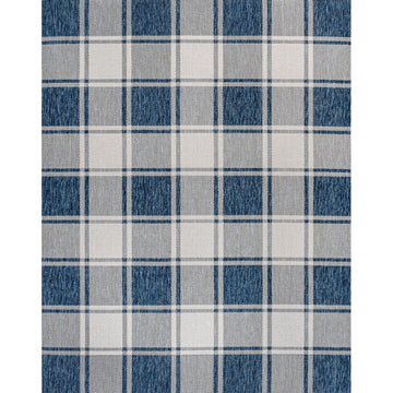 Sabine Traditional Farmhouse Bold Gingham Area Rug